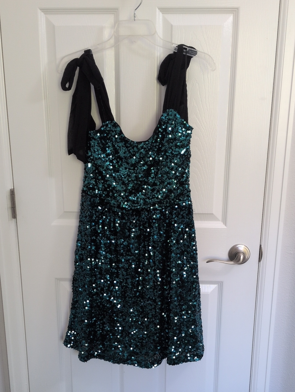 Baltic Born Vega Sequin Short Dress - Teal - M